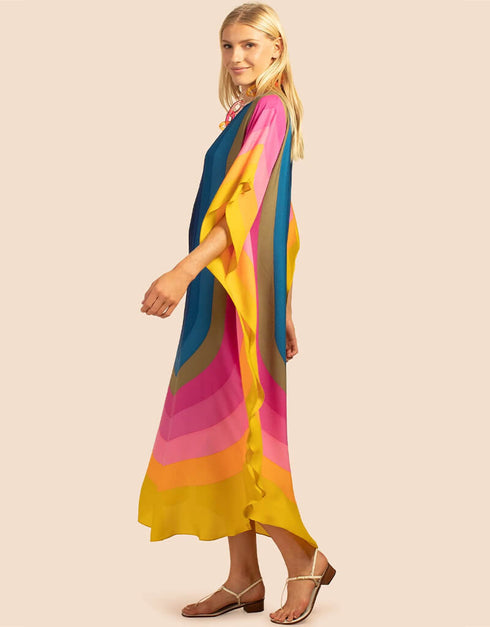 Multi French Moss Kaftan womens kaftan